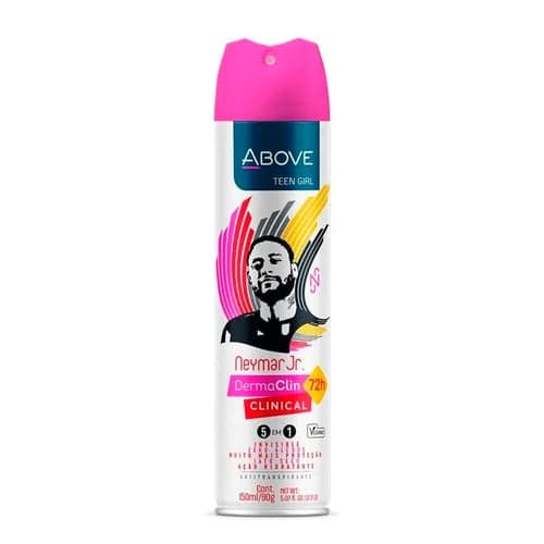 Imagem do produto Desodorante Above Neymar Jr. Teen Girl Antitranspirante Aerosol Com 150Ml