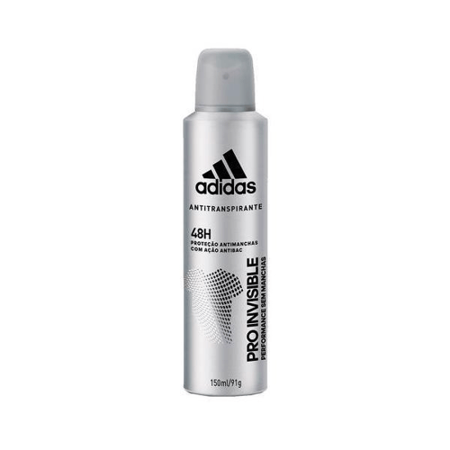 Imagem do produto Desodorante Adidas Aerossol Masculino Invisible 150Ml