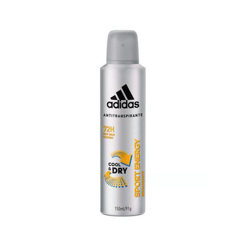 Imagem do produto Desodorante Aerosol Adidas Masculino Sport Energy Cool E Dry 72 H Com 150 Ml
