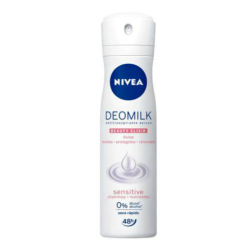 Imagem do produto Desodorante Aerosol Nivea Deomilk Sensitive 150Ml