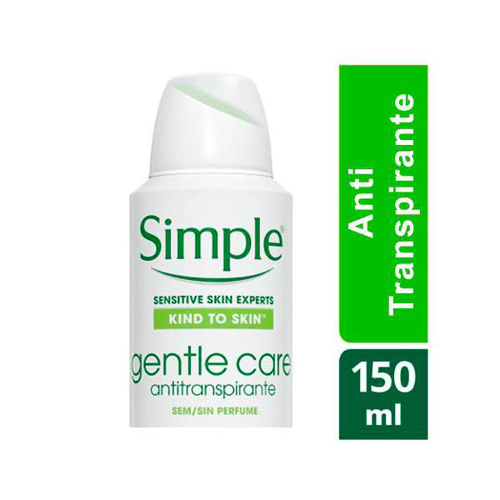 Imagem do produto Desodorante Aerosol Simple Gentle Care Sem Perfume 150Ml