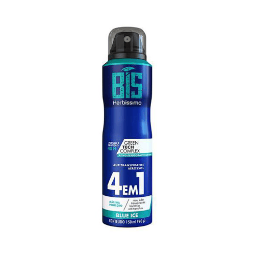 Imagem do produto Desodorante Antitranspirante Aerosol Bís Herbíssimo Blue Ice Com 150Ml