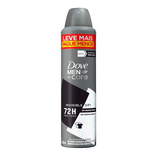 Imagem do produto Desodorante Antitranspirante Aerosol Dove Men+ Care Invisible Dry Com 250Ml 250Ml