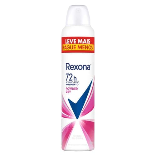 Imagem do produto Desodorante Antitranspirante Aerossol Rexona Powder Dry Com 250Ml