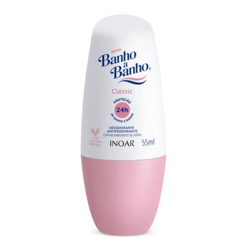 Imagem do produto Desodorante Banho A Banho Classic Rollon Antiperspirante 55Ml