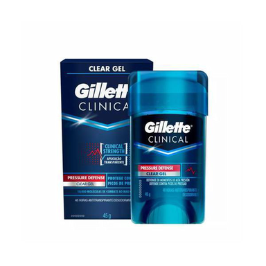 Desodorante Clear Gel Gillette Clinical Pressure Defense 45G