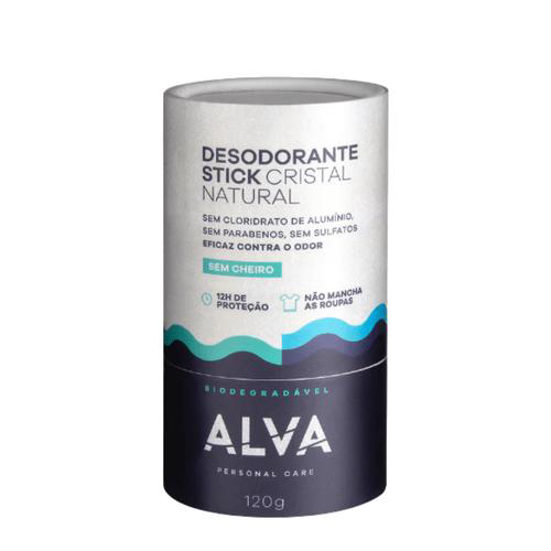 Imagem do produto Desodorante De Pedra Com Embalagem Biodegradável 120G Alva