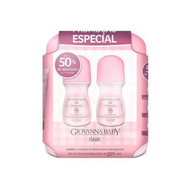 Imagem do produto Desodorante Giovanna Baby Roll On Rosa 50Ml 2 Unidades