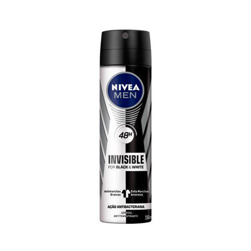 Desodorante Nivea - Aerosol Black White For Men 150Ml