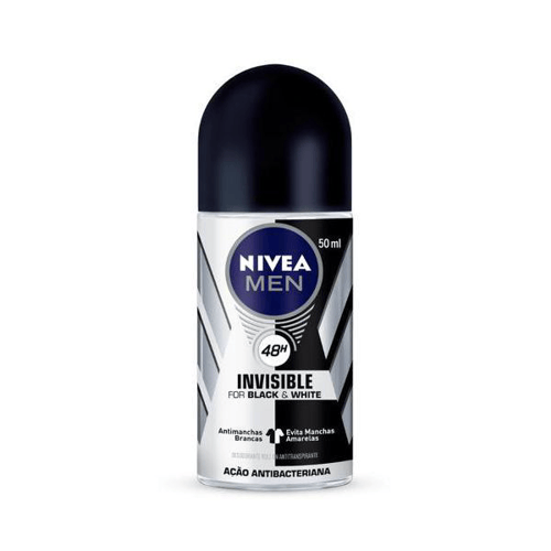 Desodorante - Nivea Rollon Invisible For Black E White Power 50Ml