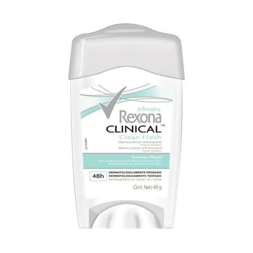 Imagem do produto Desodorante Rexona Clinical Clean Fresh 48G