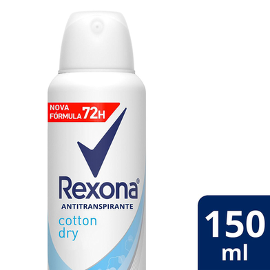 Imagem do produto Desodorante Rexona Cotton Dry Aerosol Antitranspirante 48H Com 150Ml