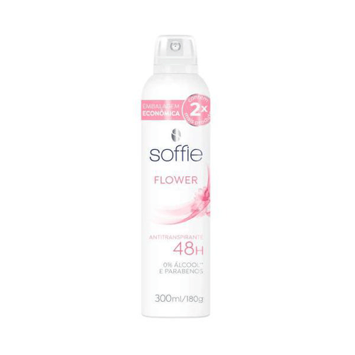 Imagem do produto Desodorante Soffie Flower Aerossol Antitranspirante 48H Com 300Ml