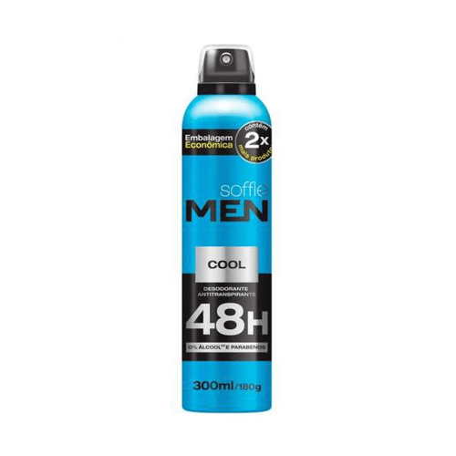 Imagem do produto Desodorante Soffie Men Cool Aerossol Antitranspirante 48H Com 300Ml