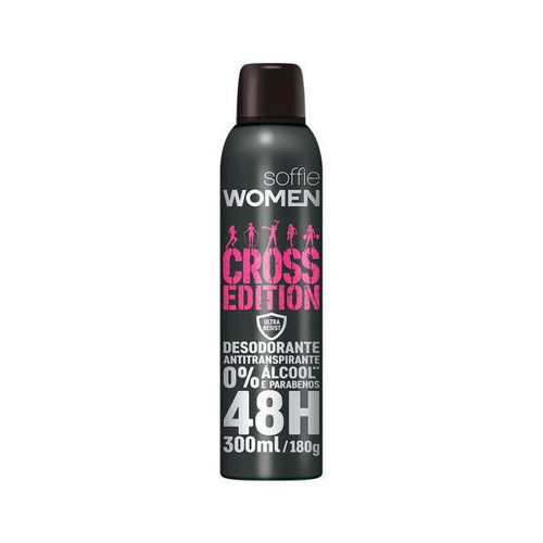 Imagem do produto Desodorante Soffie Women Cross Edition Aerossol Antitranspirante 48H Com 300Ml