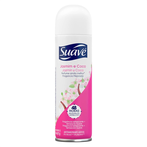 Imagem do produto Desodorante Suave Jasmim E Coco Aerosol Antitranspirante 48H 150Ml