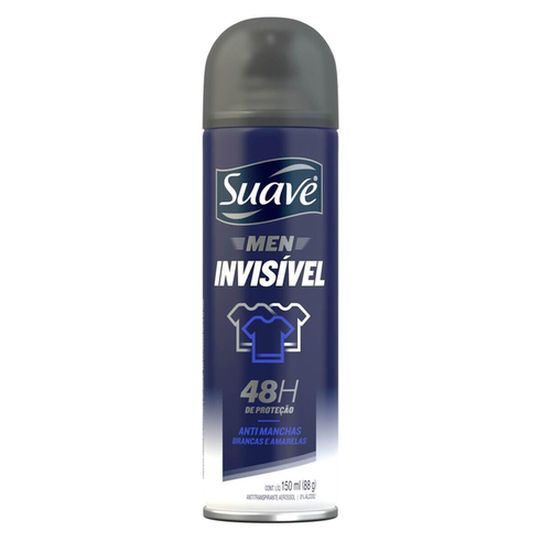 Imagem do produto Desodorante Suave Men Invisible Aerosol Antitranspirante 48H 150Ml