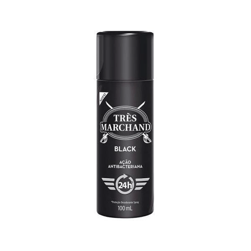 Imagem do produto Desodorante Tres Marchand Spray Black 100Ml