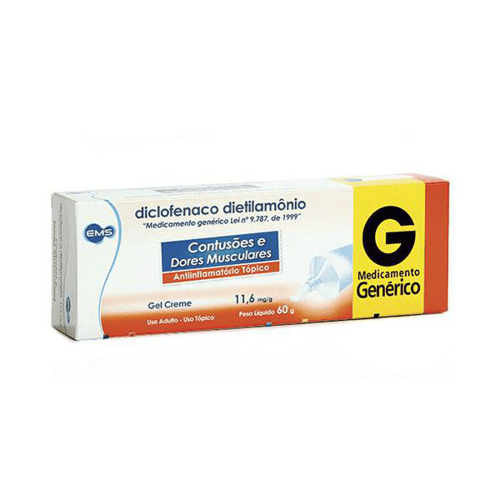 Diclofenaco - Dietilamonio 60G Ems Genérico