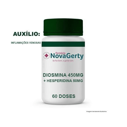 Imagem do produto Diosmina 450Mg + Hesperidina 50Mg 60 Cápsulas