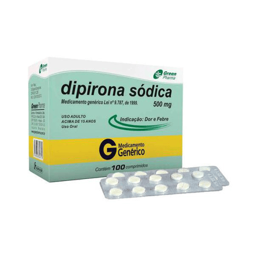 Imagem do produto Dipirona 500Mg Com 10 Comprimidos - Greenpharma Genérico