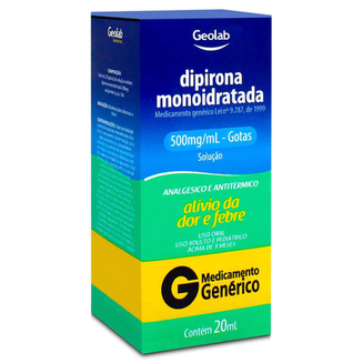 Imagem do produto Dipirona - Gotas G 20 Ml Geolab Genérico