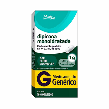 Dipirona 1G Com 10 Comprimidos