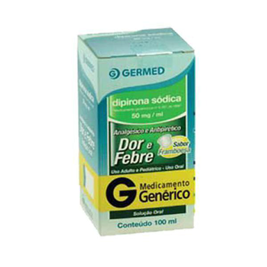 Imagem do produto Dipirona 50Mg/Ml - Sódica 100Ml Solução De Uso Oral + Copo Medidor Germed Genérico