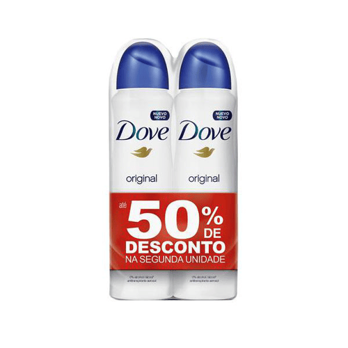 Dove Kit 2 Desodorantes Aerosol Original 89G Preco Especial
