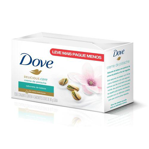 Imagem do produto Dove Sabonete Creme De Pistache 4 Unidades De 90G Cada Leve Mais Pague Menos