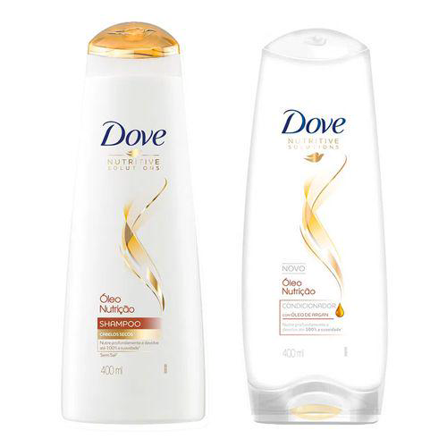 Imagem do produto Dove Shampoo E Condicionador Oleo E Nutricao 400 Ml Ganhe 1 Shampoo Dove Men 200Ml