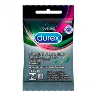 Imagem do produto Durex Preservativo Prazer Prolongado 3 Unidades