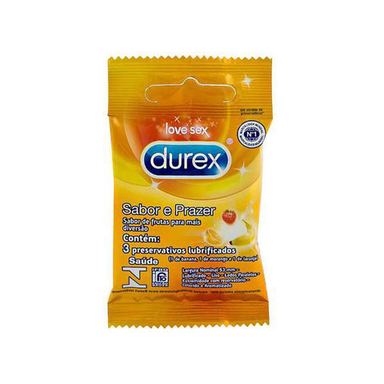 Imagem do produto Durex Preservativo Sabores E Prazer 3 Unidades