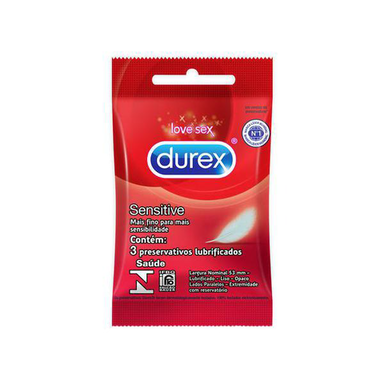 Imagem do produto Durex Preservativo Sensitive 3 Unidades