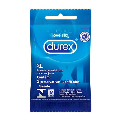 Imagem do produto Durex Preservativo Xl 3 Unidades