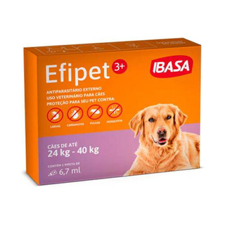 Imagem do produto Efipet 3+ Cães De 24Kg A 40Kg Pipeta 6,7Ml
