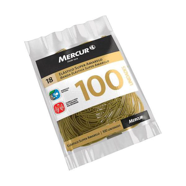Imagem do produto Elástico Mercur Super Amarelo 100 Unidades