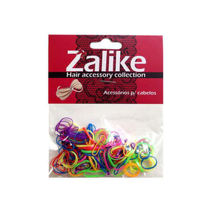 Imagem do produto Elástico Para Cabelos Zalike 212 Colorido Com 100 Unidades