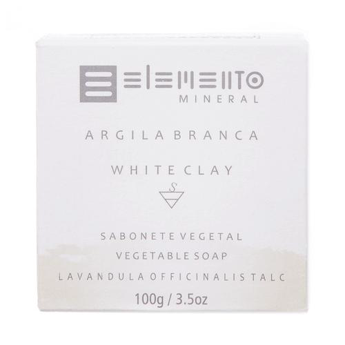 Elemento Mineral Sabonete Argila Branca 100G Elemento Mineral