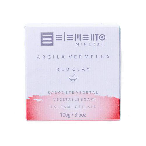 Imagem do produto Elemento Mineral Sabonete Argila Vermelha 100G Elemento Mineral