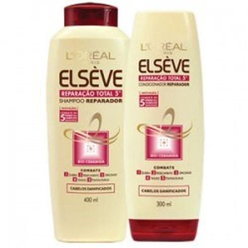 Imagem do produto Elseve Kit Shampoo E Condicionador 400 Ml Reparacao Total 5