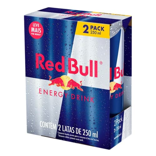 Imagem do produto Energético Red Bull 2 Unidades 250Ml Cada