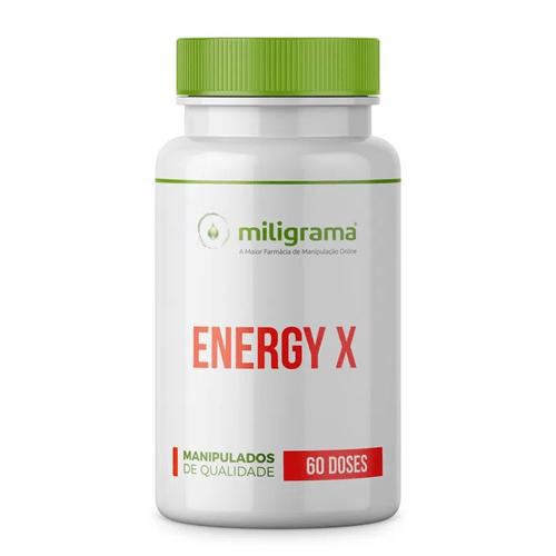 Imagem do produto Energy X Teacrine + Capsiate + Betaalanina + Niacinamida 60 Doses Energia Extra Para Seu Treino