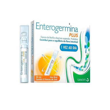 Probiótico Enterogermina Plus - 5 Frascos De 5Ml