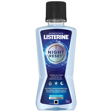 Imagem do produto Enxaguante Bucal Listerine Night Reset Midnight Mint Zero Álcool 200Ml