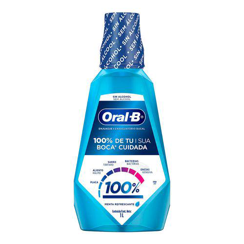 Enxaguante Bucal Oral B 100% De Sua Boca Cuidada 1L