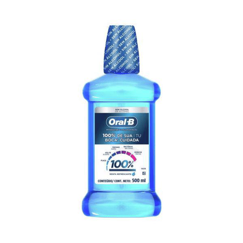 Imagem do produto Enxaguante Bucal Oralb 100% De Sua Boca Cuidada 500Ml