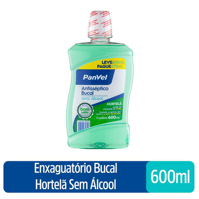 Imagem do produto Enxaguatório Bucal Panvel Oral System Hortelã S/ Álcool Leve 600Ml Pague 470Ml