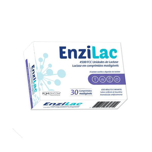 Imagem do produto Enzilac 4.500 Fcc 30 Comprimidos Mastigáveis