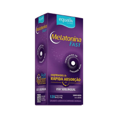 Imagem do produto Equaliv Melatonina 0,21Mg 120 Comprimidos Sublinguais